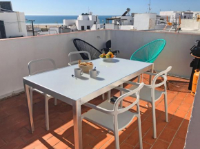 refurbished apartment in old town of conil with roof terrace and sea view